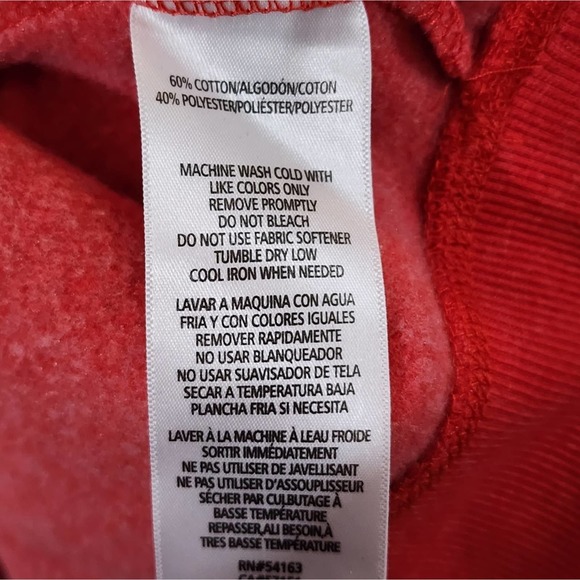 Tommy Hilfiger red and black logo vintage 90s style sweatshirt‎ size large - Picture 5 of 6